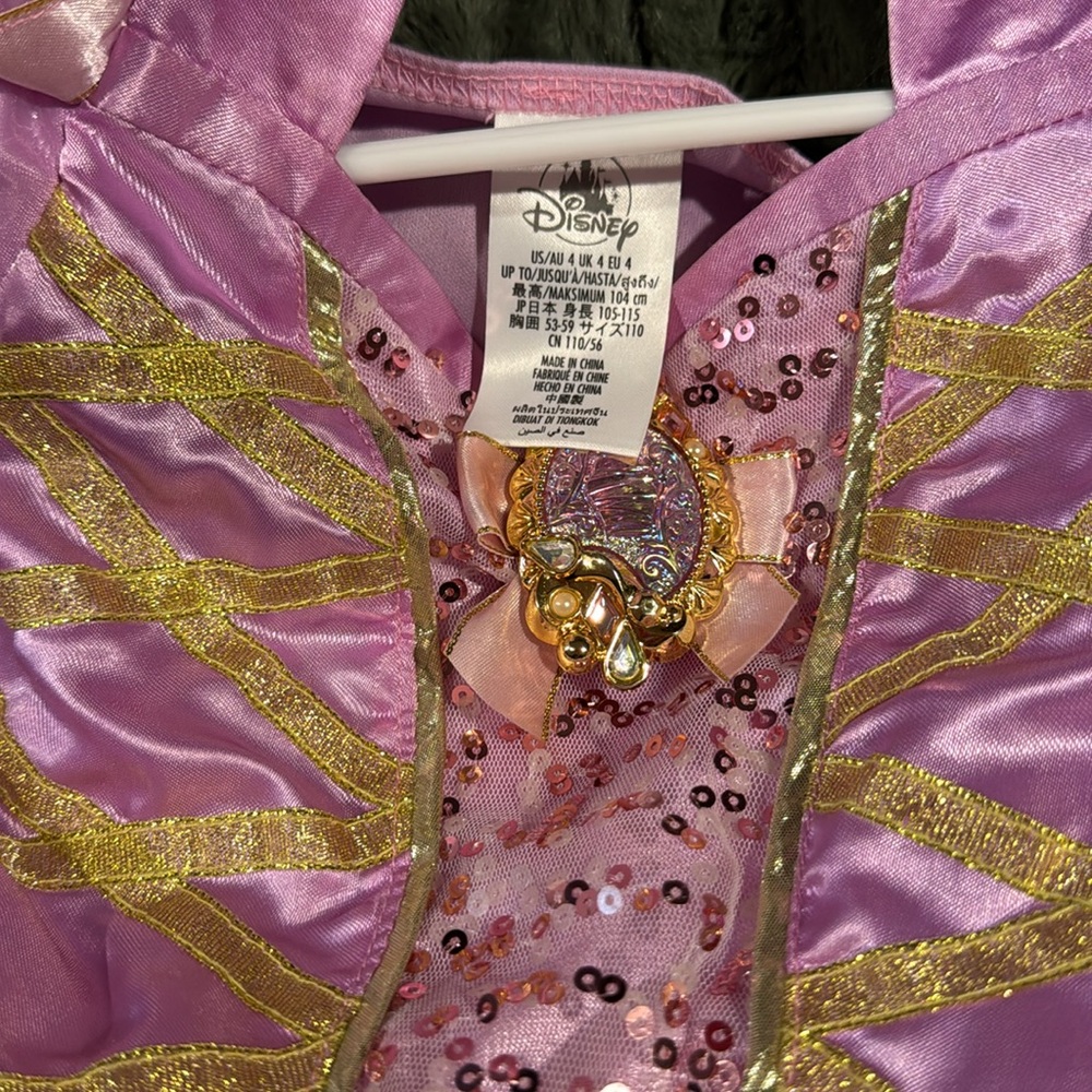 Rapunzel dress, including headband/crown - Picture 6 of 10